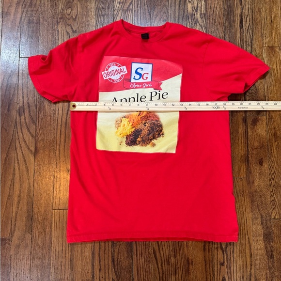 "Apple Pie" Spice Girls Medium Indian T-Shirt Foodie Fun Ironic - Picture 3 of 4